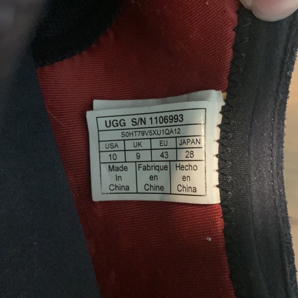 Ugg mens dress shoes size 10. Navy. - Picture 4 of 4